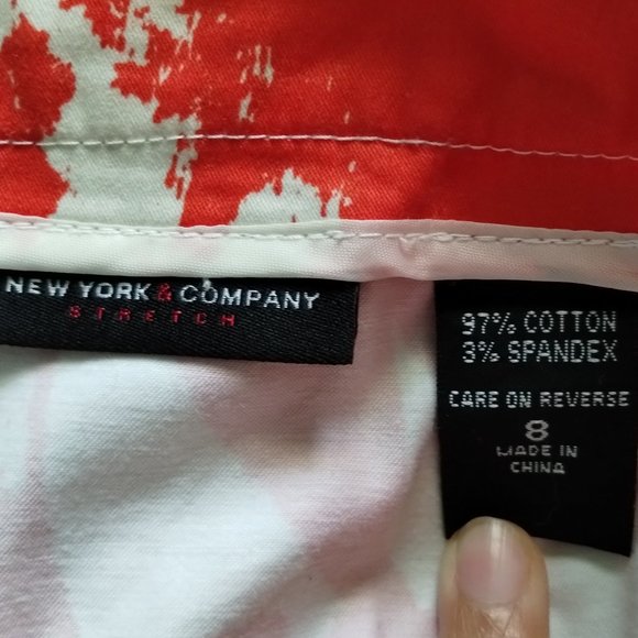 New York & Company Stretch Tropical Skirt - Picture 7 of 7
